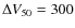 $\Delta V_{50}=300$