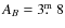 $A_B=3\hbox{$.\!\!^{\rm m}$ }8$