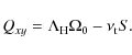 \begin{displaymath}Q_{xy}= \Lambda_{\rm H}\Omega_0 - \nu_{\rm t}S.
\end{displaymath}
