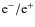 ${\rm e}^-/{\rm e}^+$