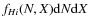 $\ensuremath{f_{H {\sc i}}(N,X)} {\rm d}N {\rm d}X$