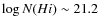 $\log N(H {\sc i})\sim21.2$