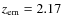 $\ensuremath{z_{\rm em}} =2.17$