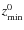 $\ensuremath{z_{\rm min}} ^0$