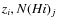 $z_{i}, N(H {\sc i})_{j}$