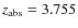 $\ensuremath{z_{\rm abs}} =3.755$