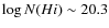 $\log N(H {\sc i})\sim20.3$