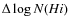 $\Delta \log N(H {\sc i})$