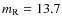 $m_{\rm R} = 13.7$