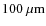 $100 ~\rm {\mu m} $