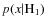 $p(x \vert {\rm H}_1)$