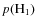 $p({\rm H}_{1})$