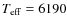 $T_{\rm eff} = 6190$