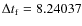 $\Delta t_{\rm f} = 8.24037$