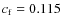 $c_{\rm f} = 0.115$