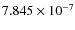 $7.845 \times 10^{-7}$