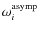 $\omega_i^{{\rm asymp}}$