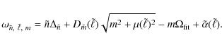 \begin{displaymath}\omega_{\tilde{n},~\tilde{\ell},~m} =
\tilde{n} \Delta_{\ti...
...})^2}
- m \Omega_{{\rm fit}}
+ \tilde{\alpha}(\tilde{\ell}).
\end{displaymath}