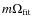 $m\Omega_{{\rm fit}}$
