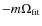 $-m\Omega_{{\rm fit}}$