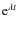 ${\rm e}^{\lambda t}$