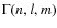 $\Gamma(n,l,m)$