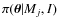 $\pi(\vec{\theta}\vert M_j,I)$