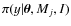 $\pi(y\vert\vec{\theta},M_j,I)$