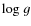 \ensuremath{{\rm log}\ g}