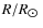 $R/R_{\hbox{$\odot$ }}$