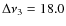 $\Delta\nu_3=18.0$