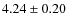 $4.24 \pm 0.20$