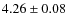 $4.26 \pm 0.08$