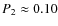 $P_2 \approx 0.10$