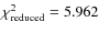 $\chi^2_{\rm reduced} = 5.962$