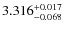 $3.316^{\rm +0.017}_{-0.068}$