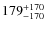 $179 ^{\rm + 170}_{- 170}$