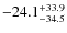 $ -24.1 ^{\rm + 33.9}_{- 34.5}$