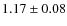 $1.17\pm0.08$