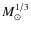 $M_\odot^{1/3}$