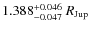 $1.388^{+0.046}_{-0.047}~R_{\rm Jup}$