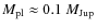 $M_{\rm pl} \approx 0.1~M_{\rm\rm Jup}$