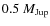 $ 0.5~M_{\rm Jup}$