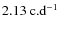 $2.13 \mbox{~c.d}^{-1}$