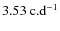 $3.53 \mbox{~c.d}^{-1}$
