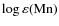 $\log\varepsilon{\rm (Mn)}$