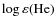 $\log \varepsilon ({\rm He})$