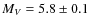 $M_V = 5.8 \pm 0.1$