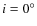 $i=0^\circ$