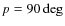 $p=90\deg$